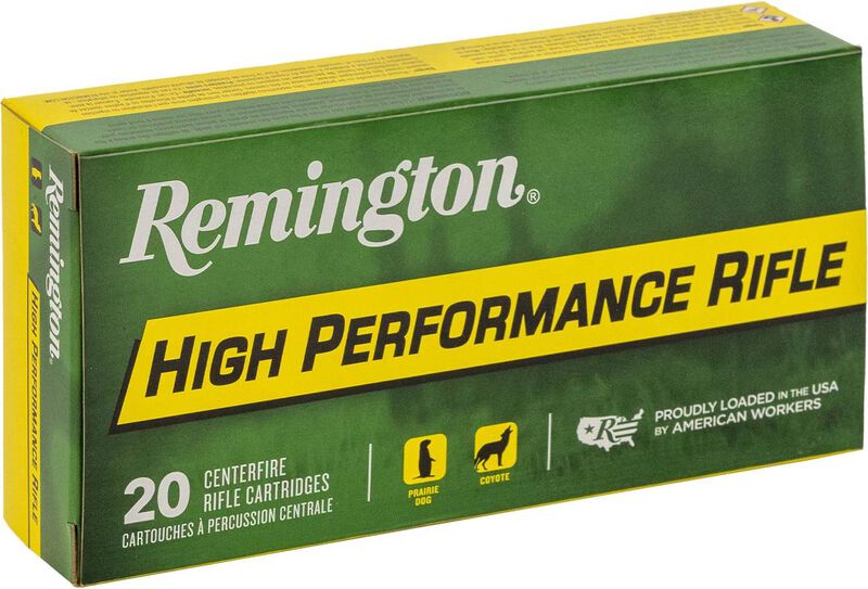 High Performance Rifle, 22-250 Rem, 55 Grain, Pointed Soft Point, 3680 fps